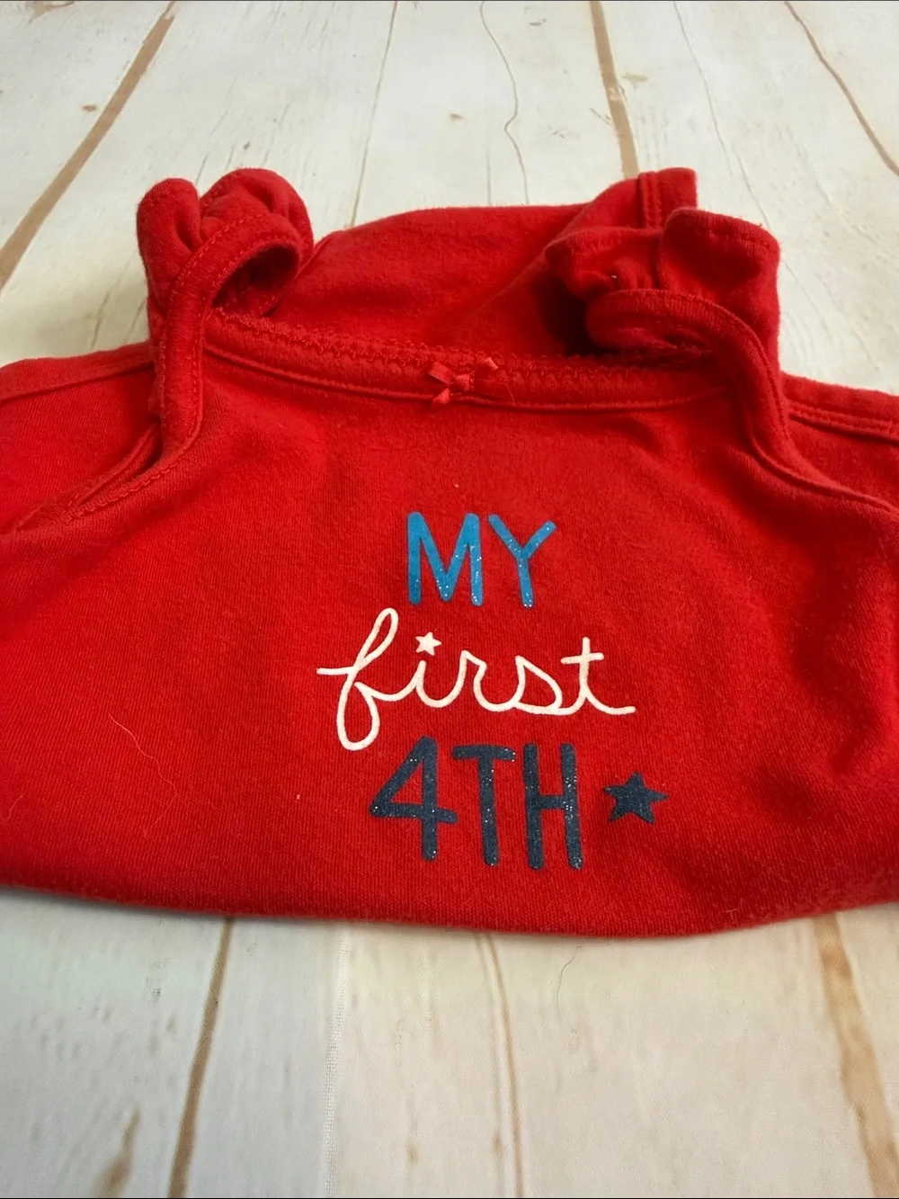 Carters firecracker Red Baby Onesie 